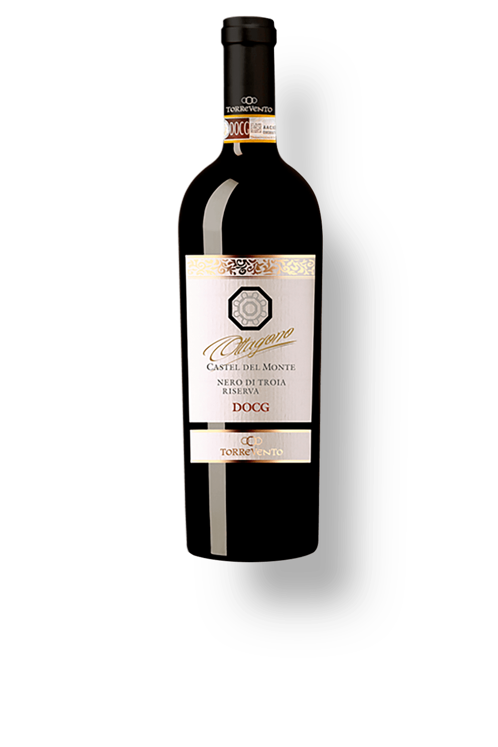 Vinho Torrevento Tinto Seco Itália Ottagono Riserva Nero Di Troia 2015 750ml