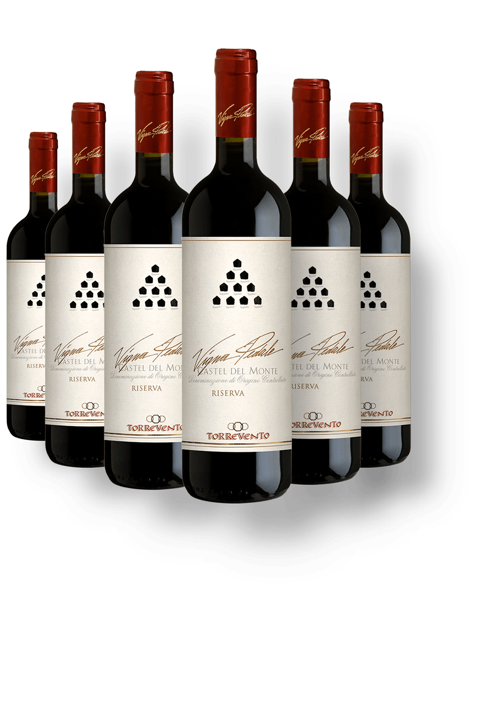 Vinho Torrevento Tinto Seco Itália Vigna Pedale D.o.c.g Nero Di Troia 2017 750ml - 6 Unidades
