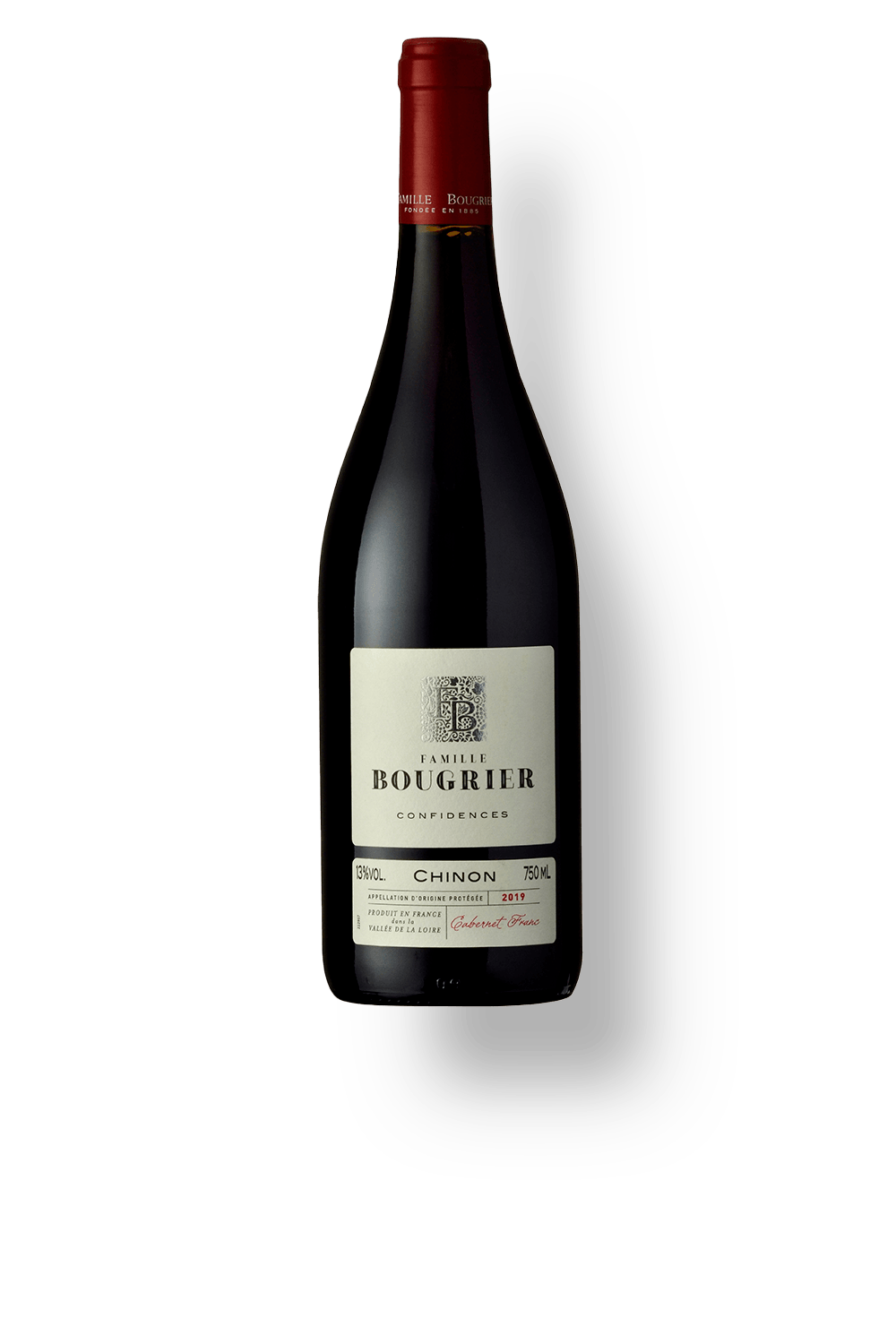Vinho Famille Bougrier Tinto Seco França Confidences Chinon Cabernet Franc 2023 750ml
