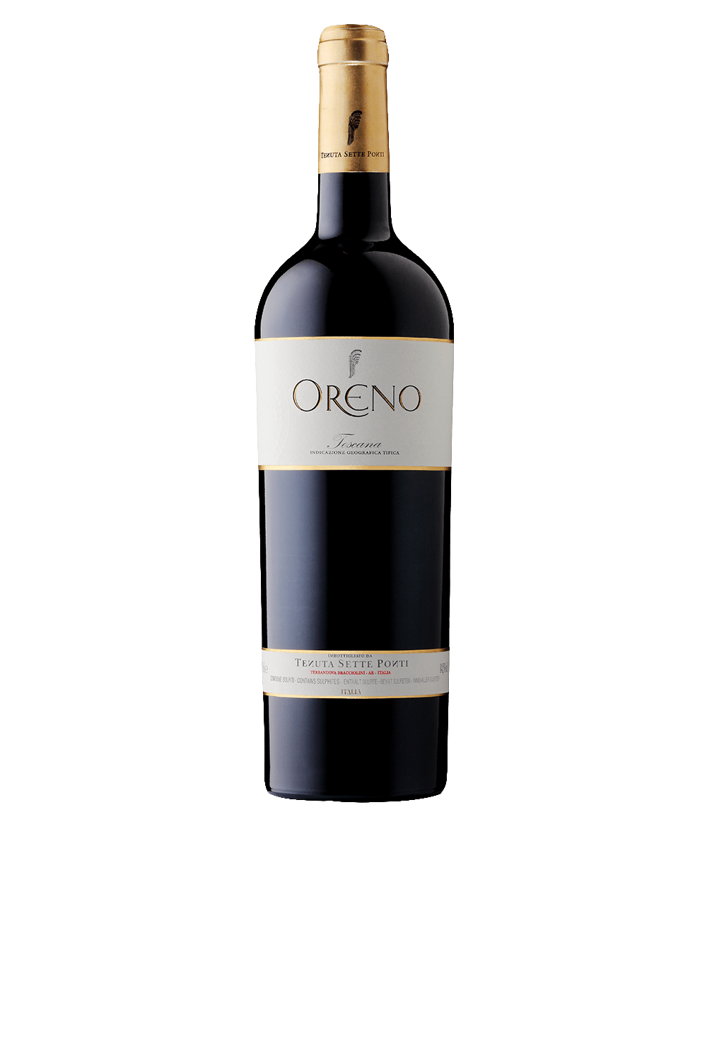 Vinho Tenuta Sette Ponti Tinto Seco Itália Oreno Merlot 2018 750ml