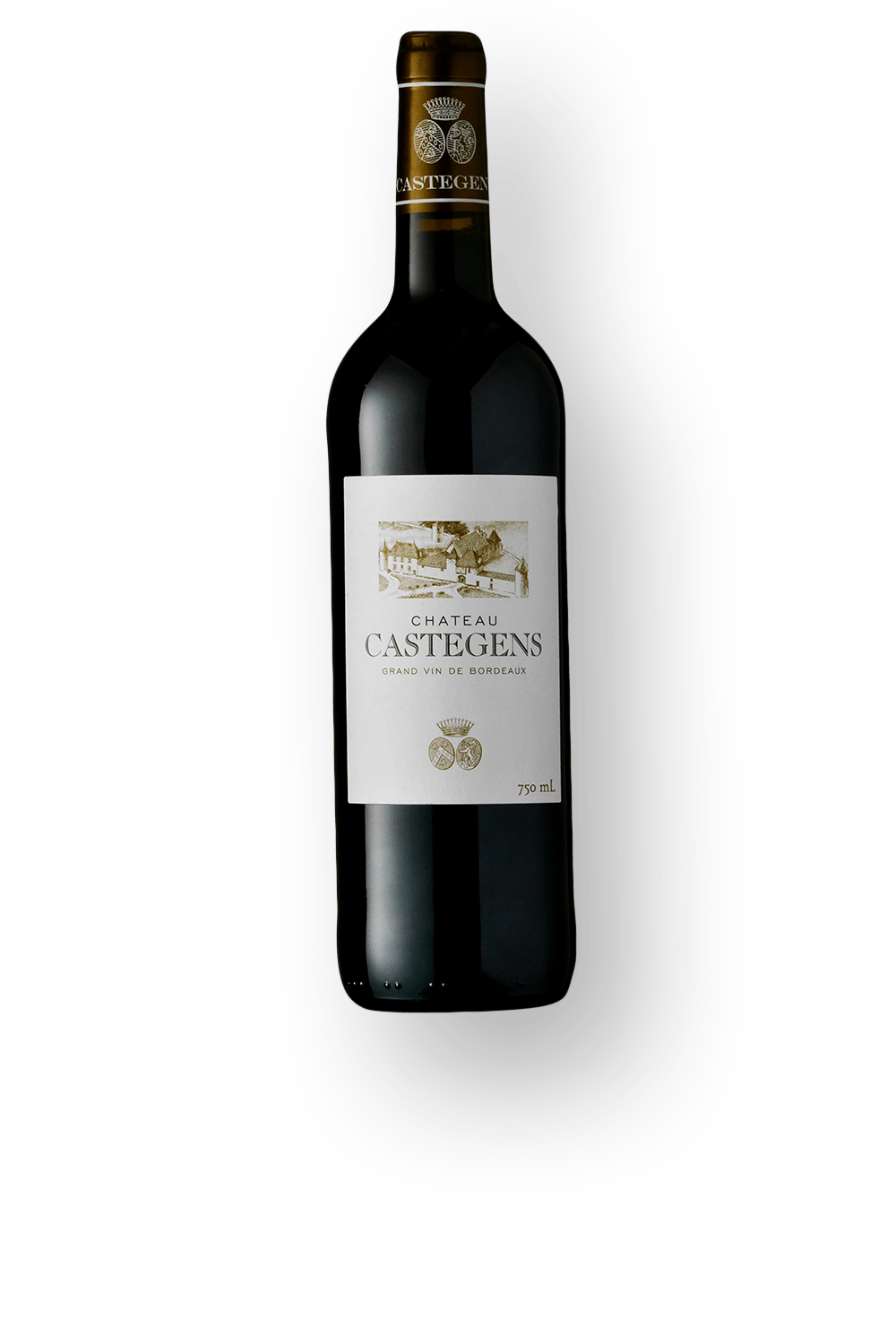 Vinho Château Castegens Tinto Seco França Cabernet Franc, Cabernet Sauvignon, Merlot 2016 750ml
