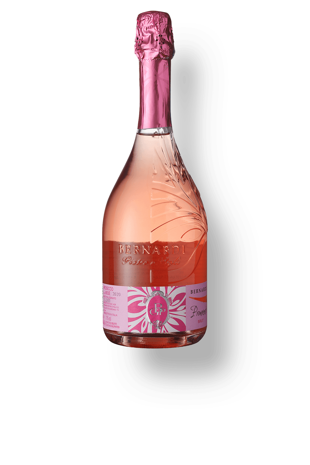 Espumante Bernardi Pietro & Figli Rosé Brut Itália Primovento Glera, Pinot Noir 2022 750ml