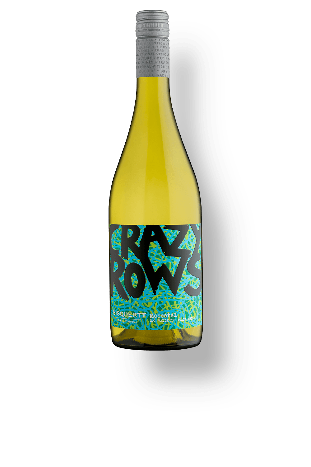 Vinho Bisquertt Family Vineyards Branco Suave Chile Crazy Rows Moscato 2023 750ml