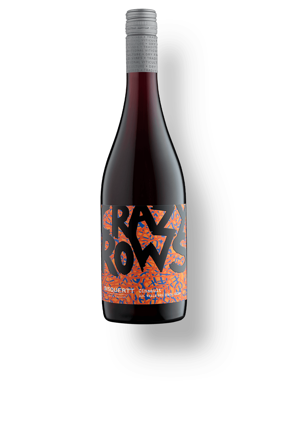 Vinho Bisquertt Family Vineyards Tinto Seco Chile Crazy Rows Cinsault 2023 750ml