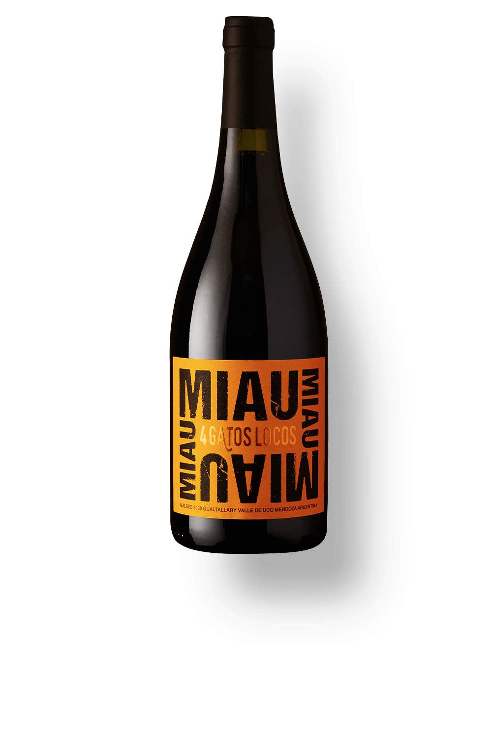 Vinho 4 Gatos Locos Tinto Seco Argentina Miau Malbec 2021 750ml