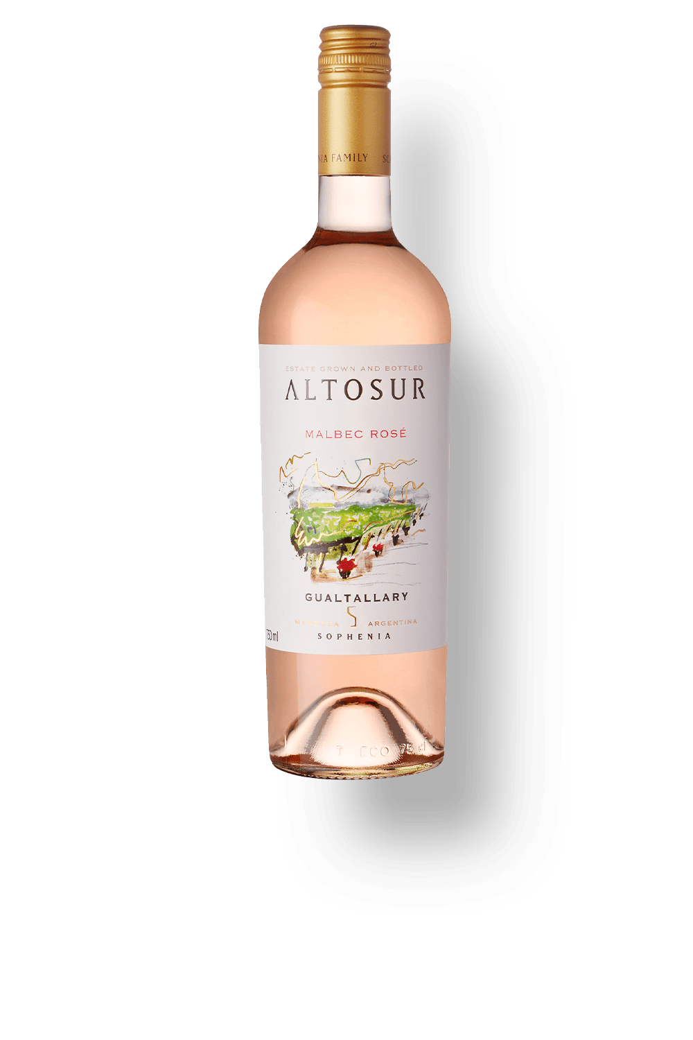 Vinho Finca Sophenia Rosé Seco Argentina Altosur Malbec 2024 750ml