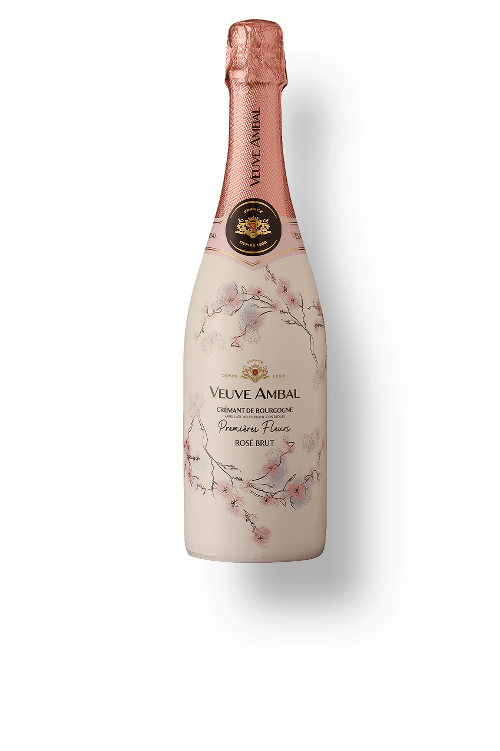 Espumante Veuve Ambal Rosé Brut França Premières Fleurs Chardonnay, Gamay, Pinot Noir 750ml