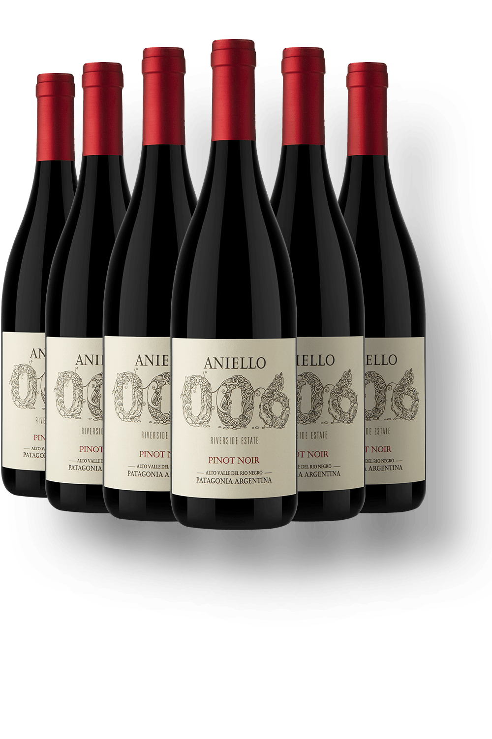 Vinho Bodega Aniello Tinto Seco Argentina 006 Riverside Estate Pinot Noir 2024 750ml - 6 Unidades