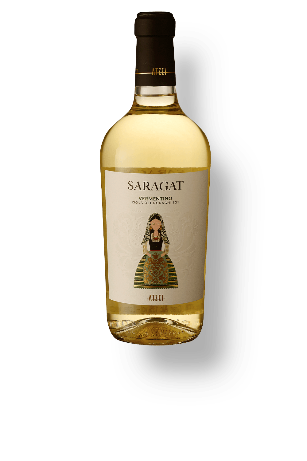 Vinho Cantine Atzei Branco Seco Itália Saragat Vermentino 2024 750ml
