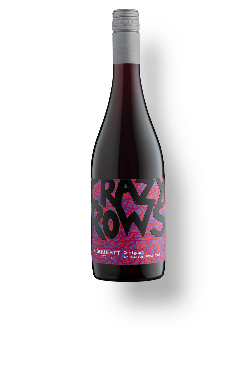 Vinho Bisquertt Family Vineyards Tinto Seco Chile Crazy Rows Carignan 2023 750ml