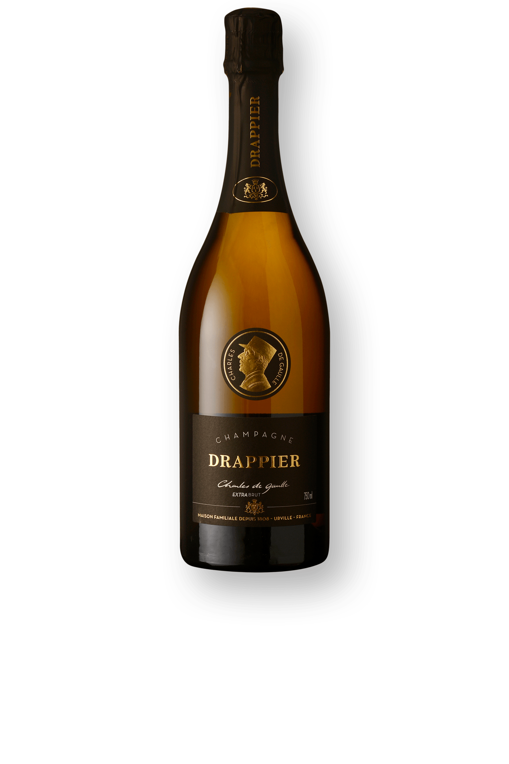 Espumante Drappier Branco Extra Brut França Champagne Charles de Gaulle Chardonnay, Pinot Noir 750ml