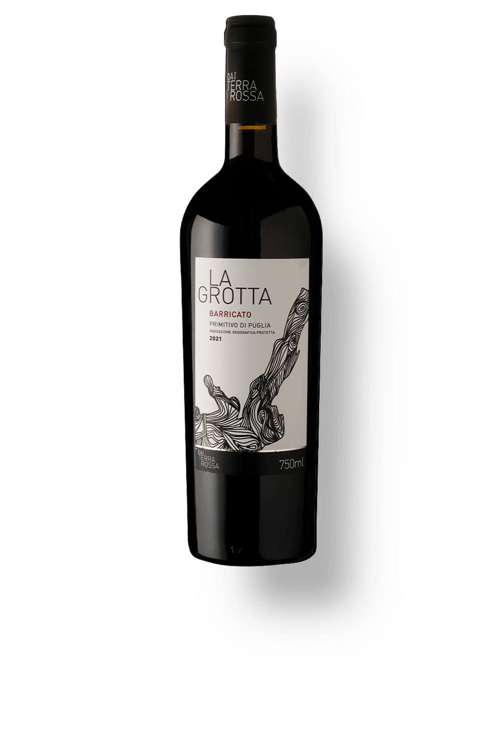 Vinho Dai Terra Rossa Tinto Seco Itália La Grotta Primitivo 2021 750ml