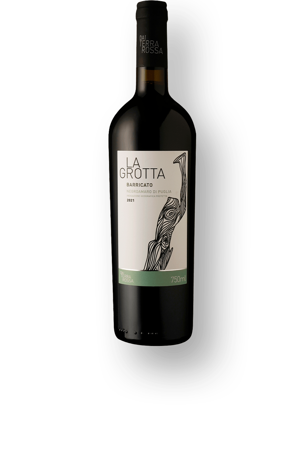 Vinho Dai Terra Rossa Tinto Seco Itália La Grotta Negroamaro 2021 750ml