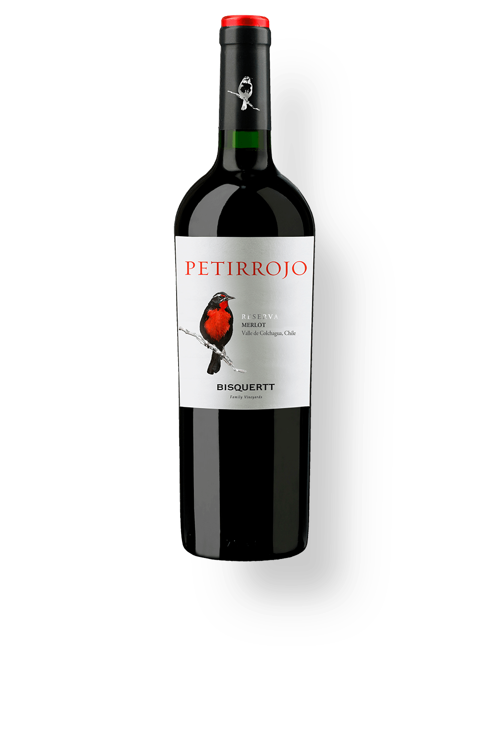 Vinho Bisquertt Family Vineyards Tinto Seco Chile Petirrojo Reserva Merlot 2024 750ml