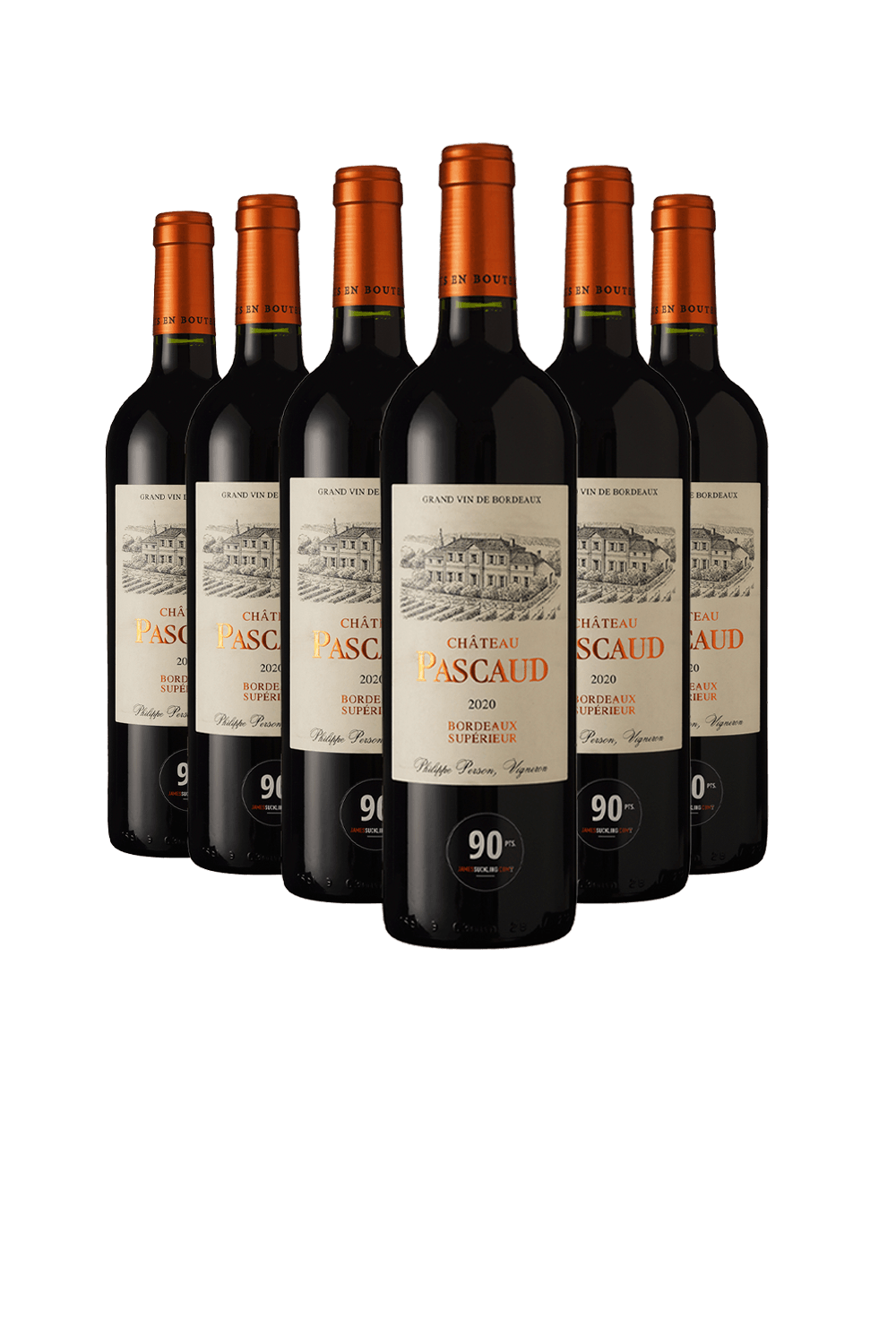 Vinho Château Pascaud Tinto Seco França Merlot 2020 750ml - 6 Unidades