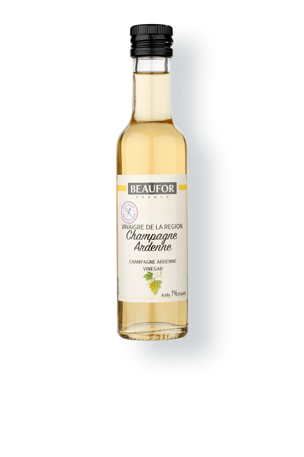 Vinagre de Vinho Branco Uvas de Champagne Ardenne 250ml Beaufor