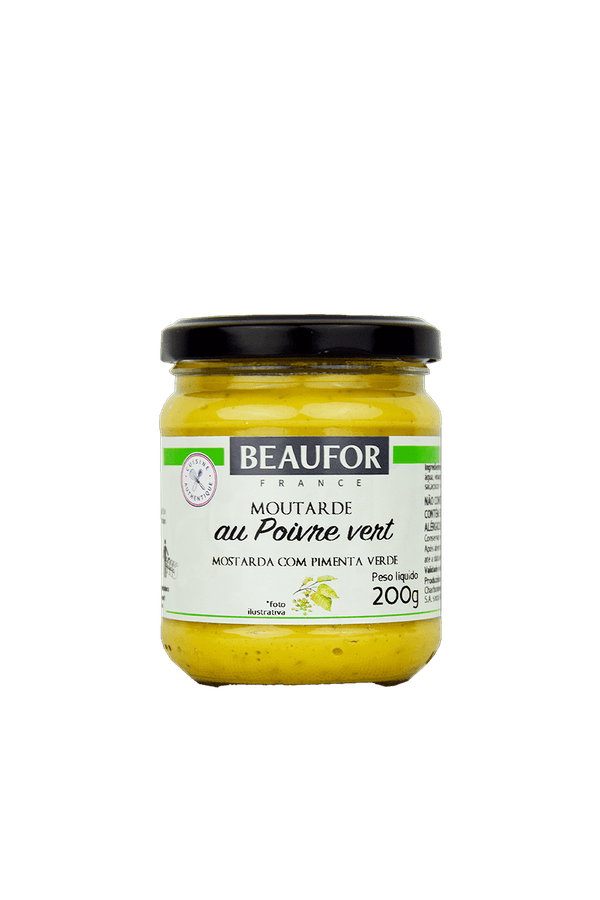 Mostarda Dijon Com Pimenta Verde 200g Beaufor