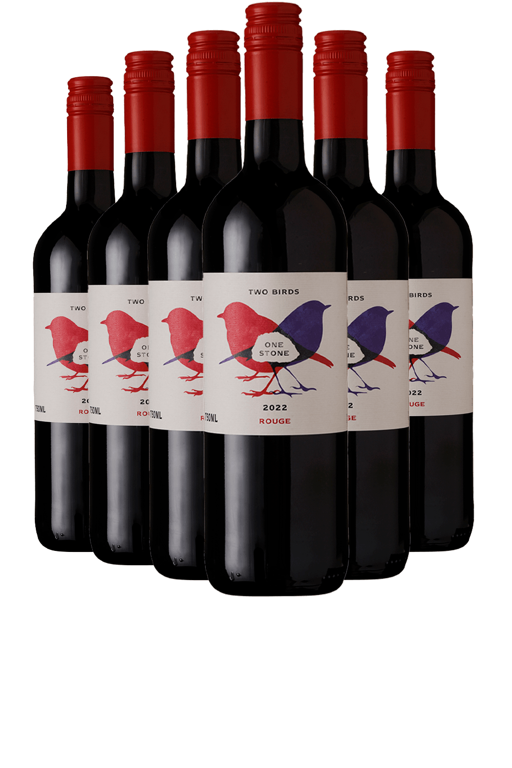 Vinho Two Birds One Stone Tinto Seco França Carignan, Mazuelo 2022 750ml - 6 Unidades