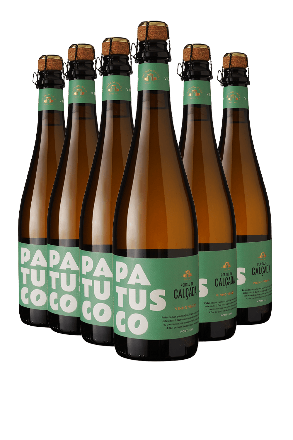 Espumante Quinta da Calçada Branco Brut Portugal Patusco D.o.c Blend 2022 750ml - 6 Unidades