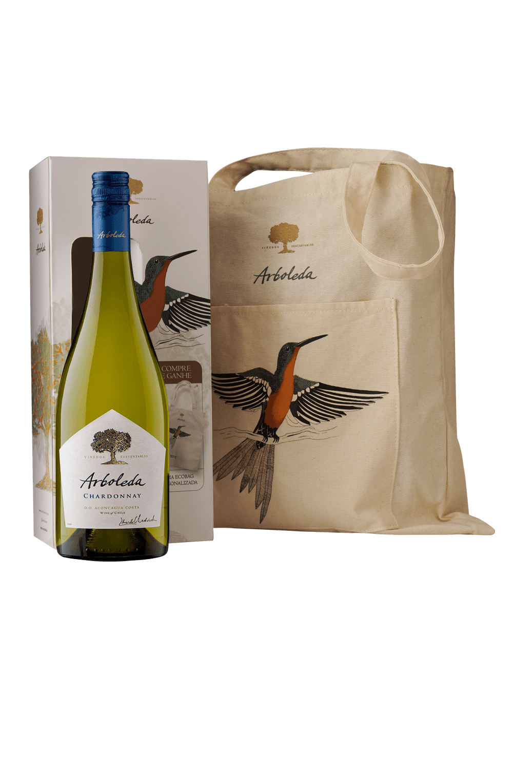 Kit Arboleda Chardonnay com Ecobag