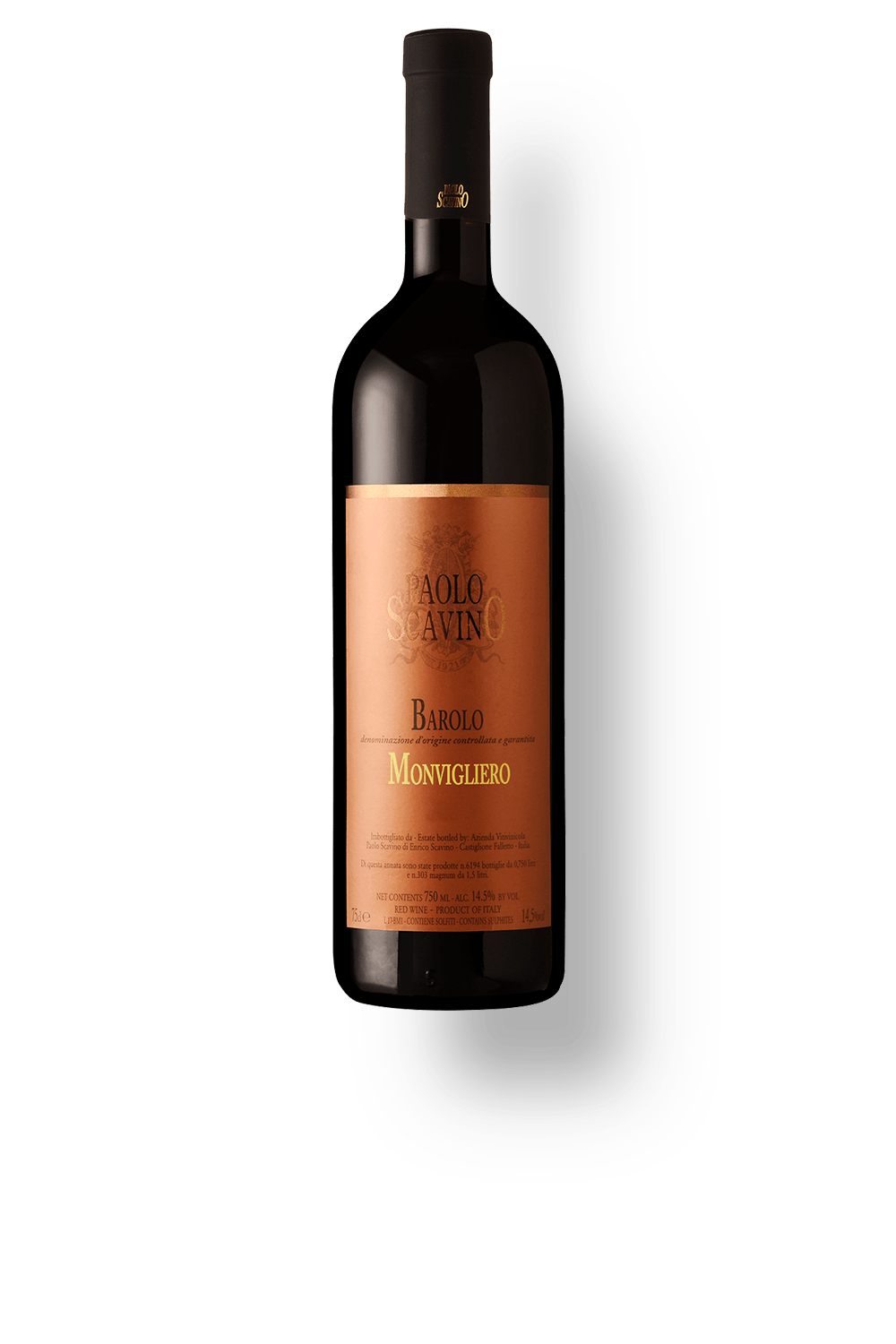 Vinho Paolo Scavino Tinto Seco Itália Barolo Monvigliero Nebbiolo 2020 750ml