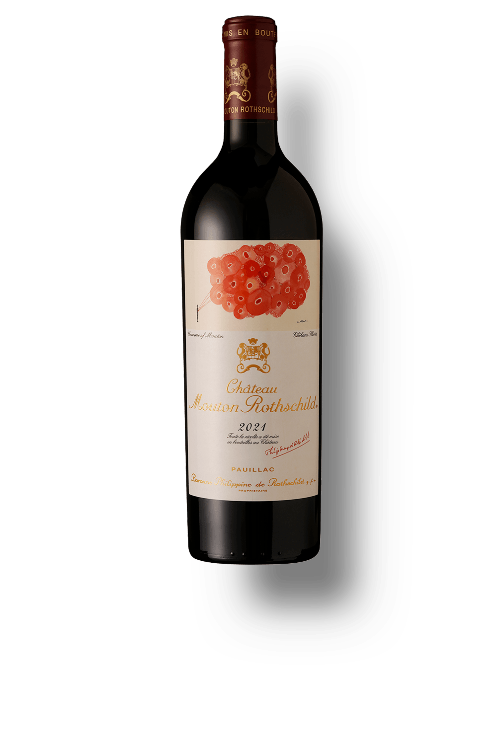 Vinho Château Mouton Rothschild Tinto Seco França Cabernet Franc, Cabernet Sauvignon, Merlot 2021 750ml