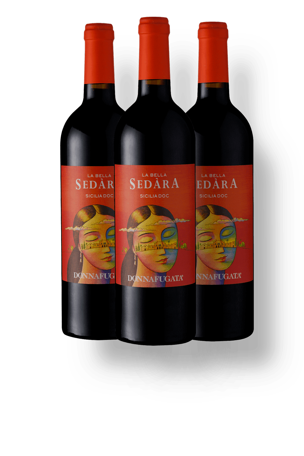 Vinho Donnafugata Tinto Seco Itália La Bella Sedàra Blend 2021 750ml - 3 Unidades