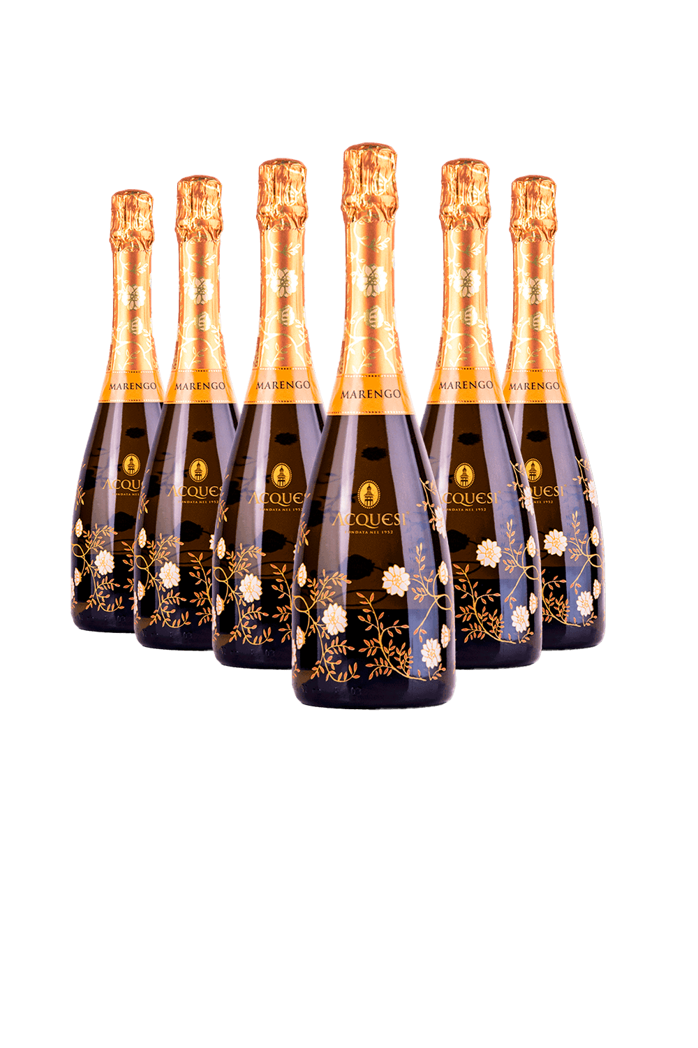 Espumante Acquesi Branco Brut Itália Marengo D.o.c Cortese 750ml - 6 Unidades