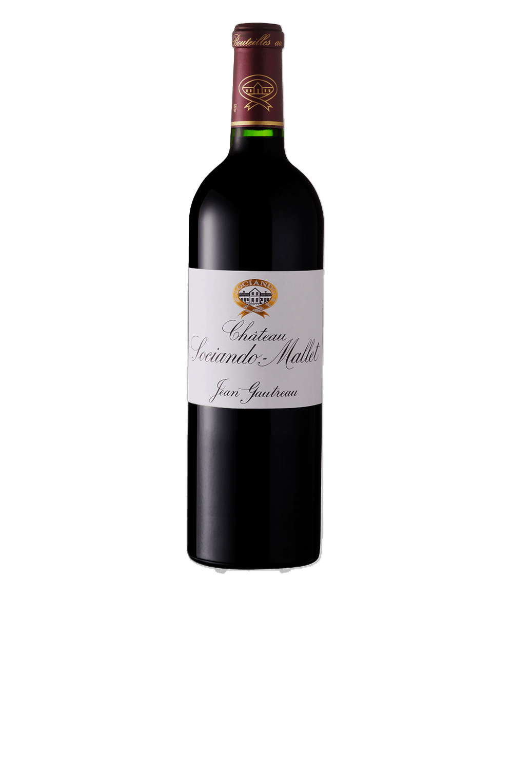 Vinho Château Sociando Mallet Tinto Seco França Cabernet Franc, Cabernet Sauvignon, Merlot 2019 750ml