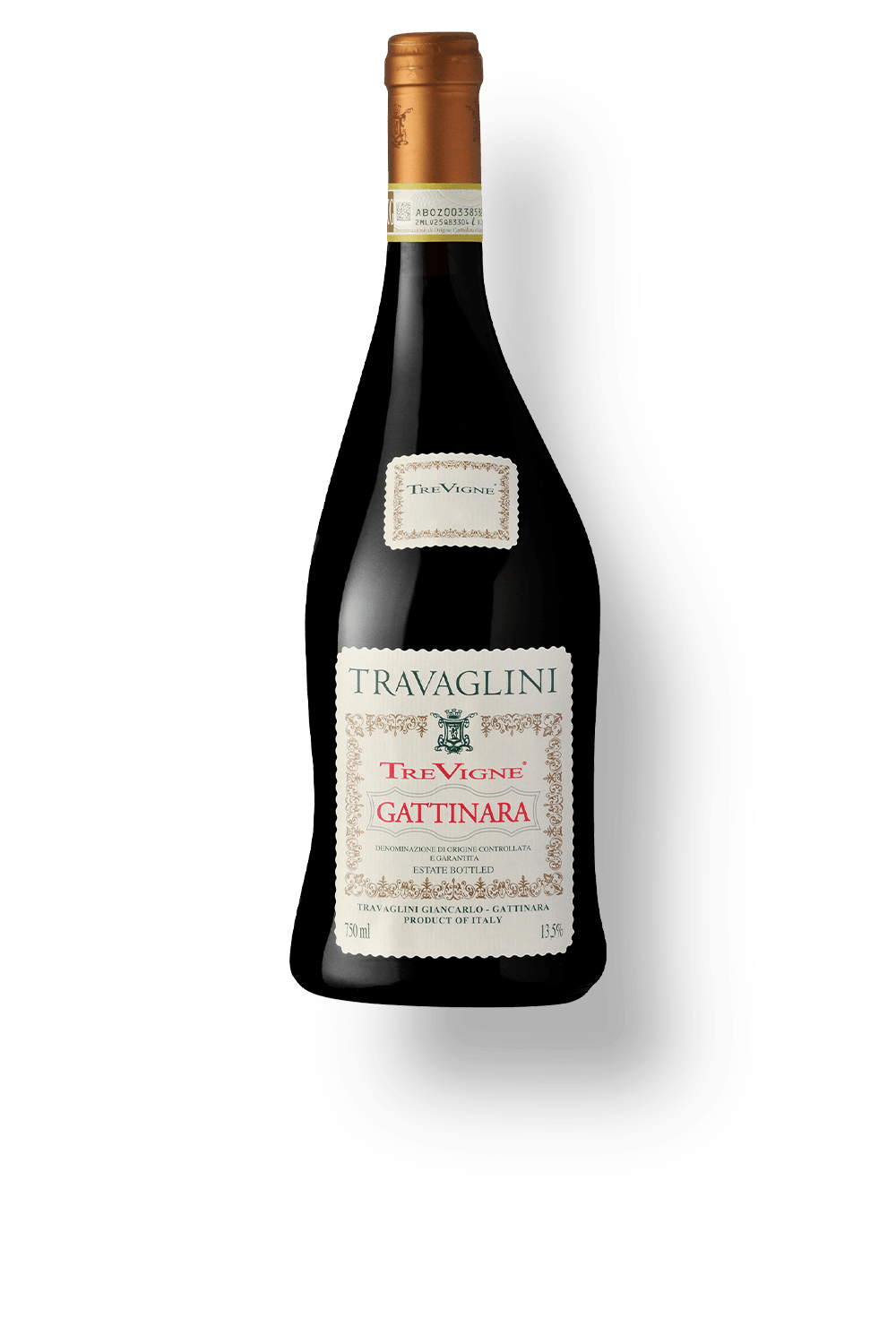 Vinho Travaglini Tinto Seco Itália Gattinara Tre Vigne D.o.c.g Nebbiolo 2020 750ml