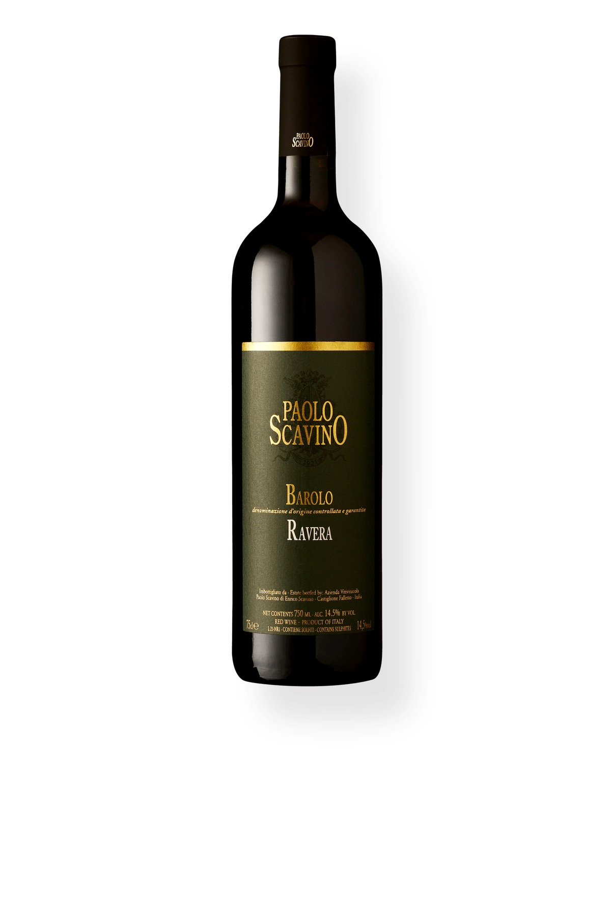Vinho Paolo Scavino Tinto Seco Itália Ravera D.o.c.g Nebbiolo 2021 750ml