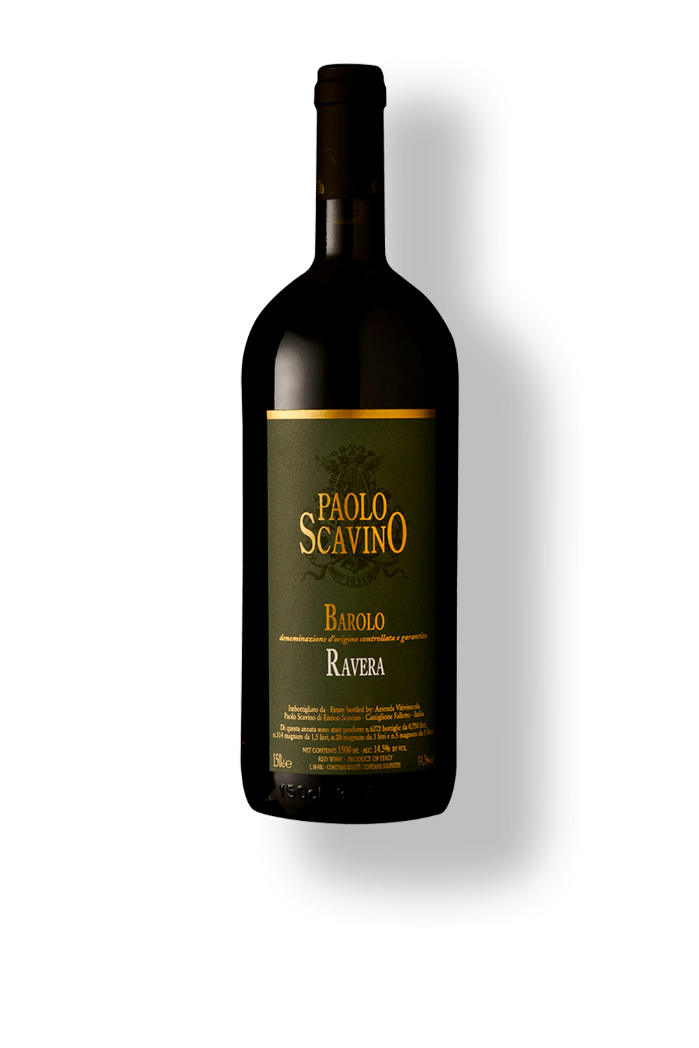 Vinho Paolo Scavino Tinto Seco Itália Ravera D.o.c.g Magnum Nebbiolo 2021 1,5l
