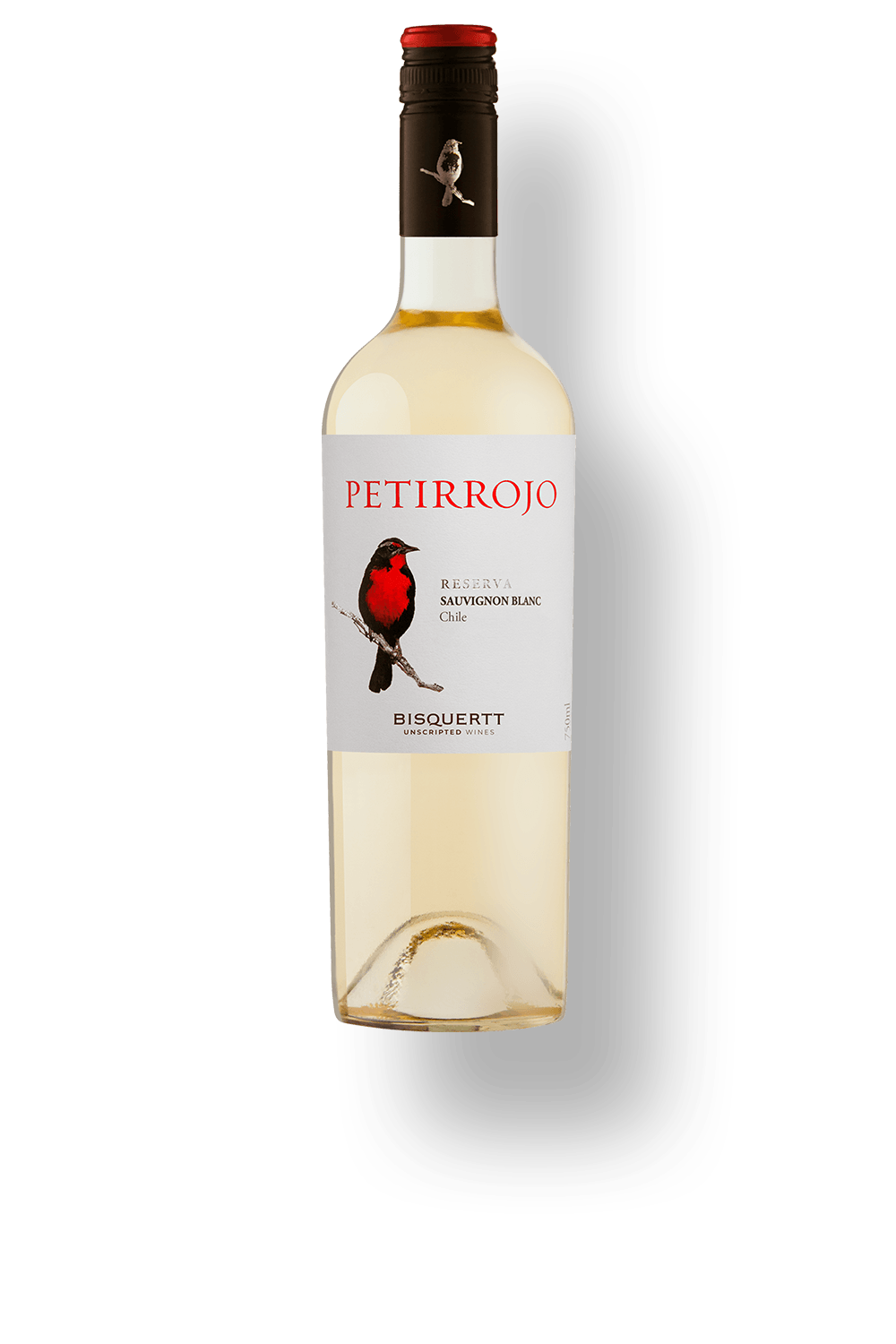 Vinho Bisquertt Family Vineyards Branco Seco Chile Petirrojo Reserva Sauvignon Blanc 2024 750ml
