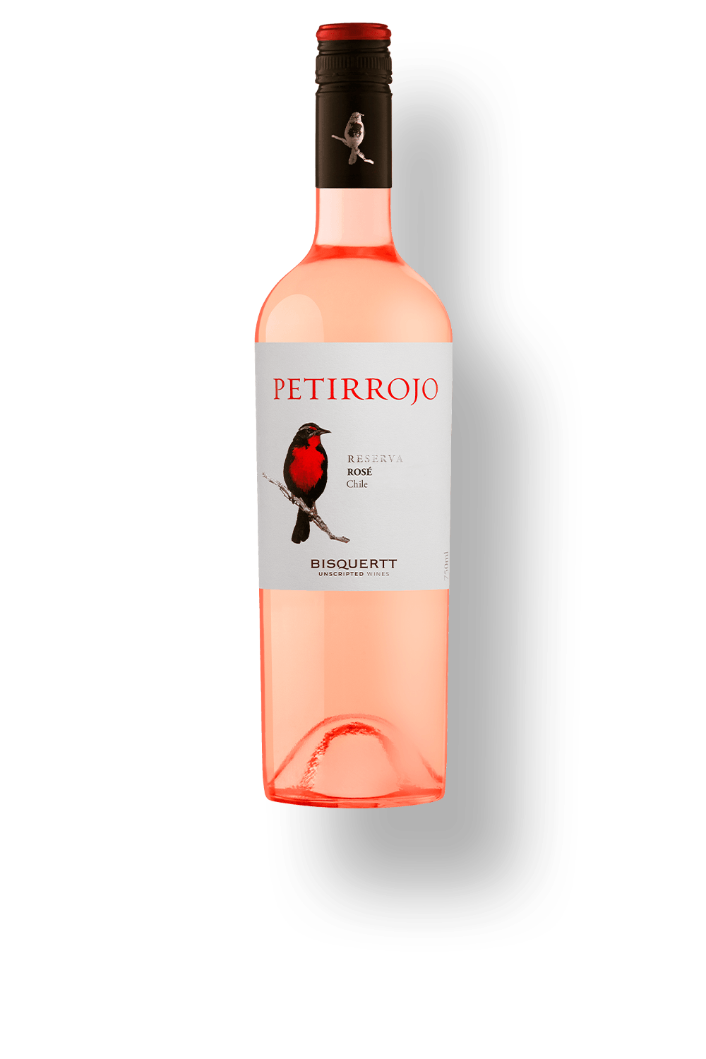 Vinho Bisquertt Family Vineyards Rosé Seco Chile Petirrojo Reserva Syrah 2024 750ml