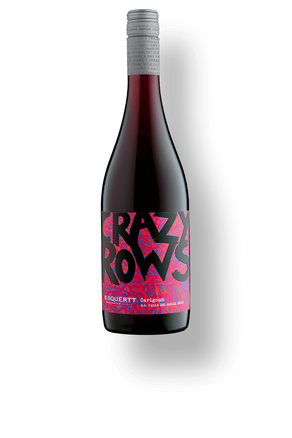 Vinho Bisquertt Family Vineyards Tinto Seco Chile Crazy Rows Carignan 2023 750ml